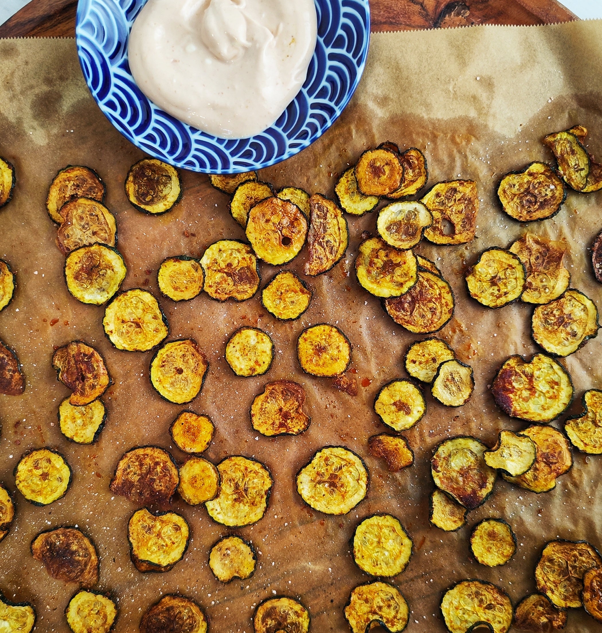 Easy Courgette Crisps