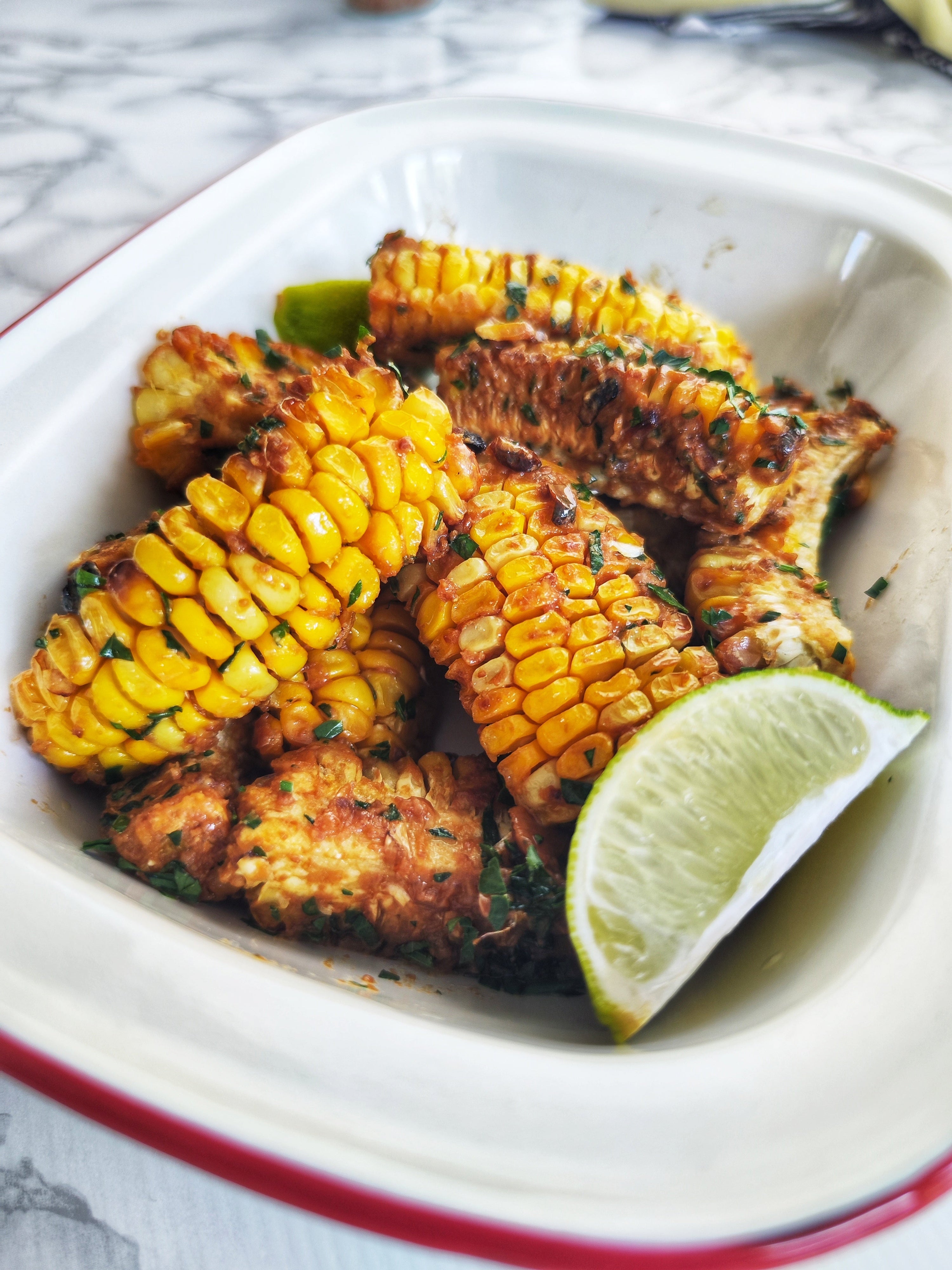Miso Garlic Butter Sweetcorn Ribs