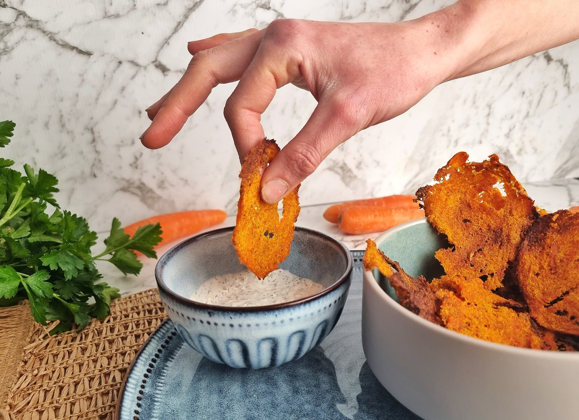 Smashed Carrot Chips