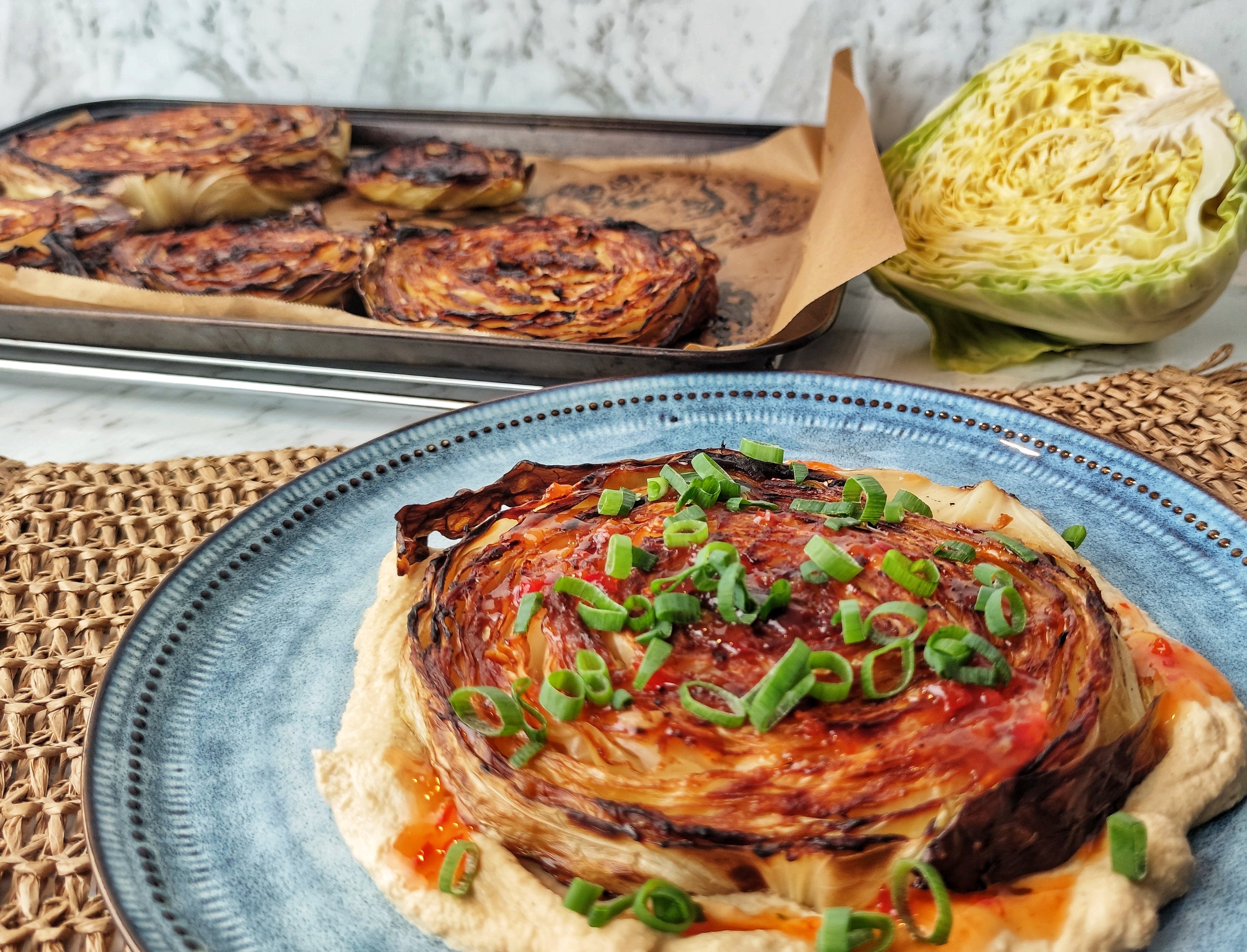 Miso Glazed Cabbage Steak