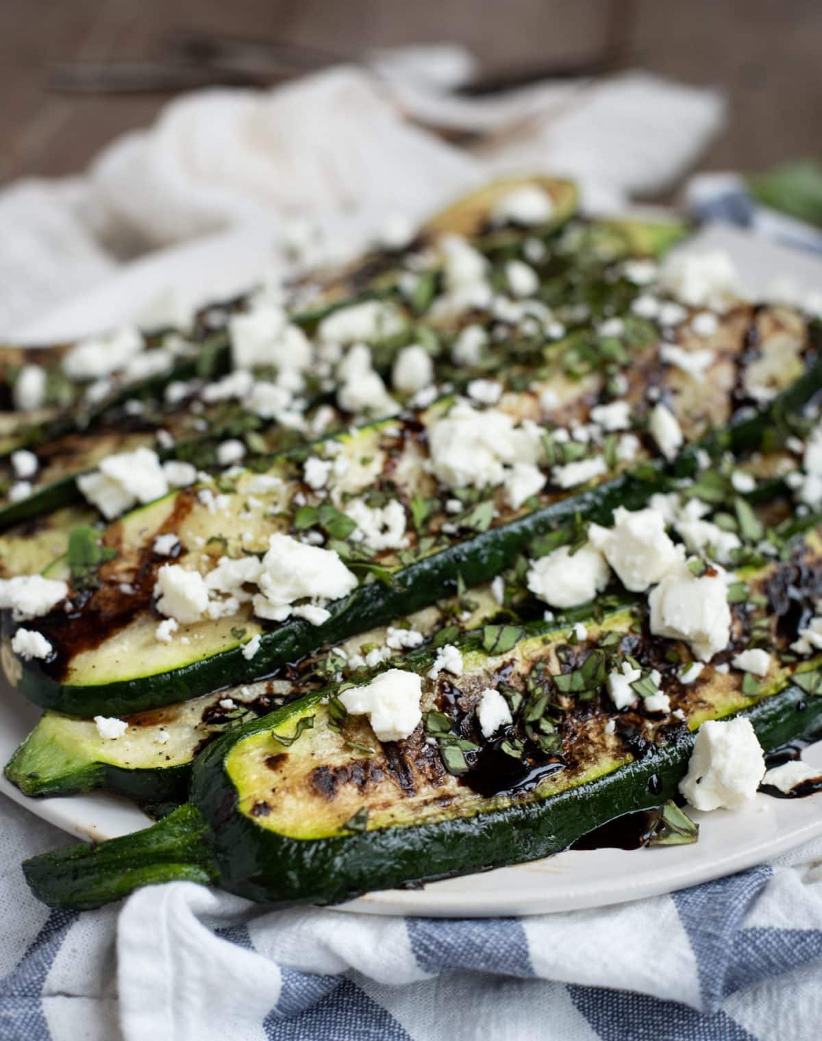 Box Courget Grilled Courgette topped with Herbs and Feta – Misfit Garden