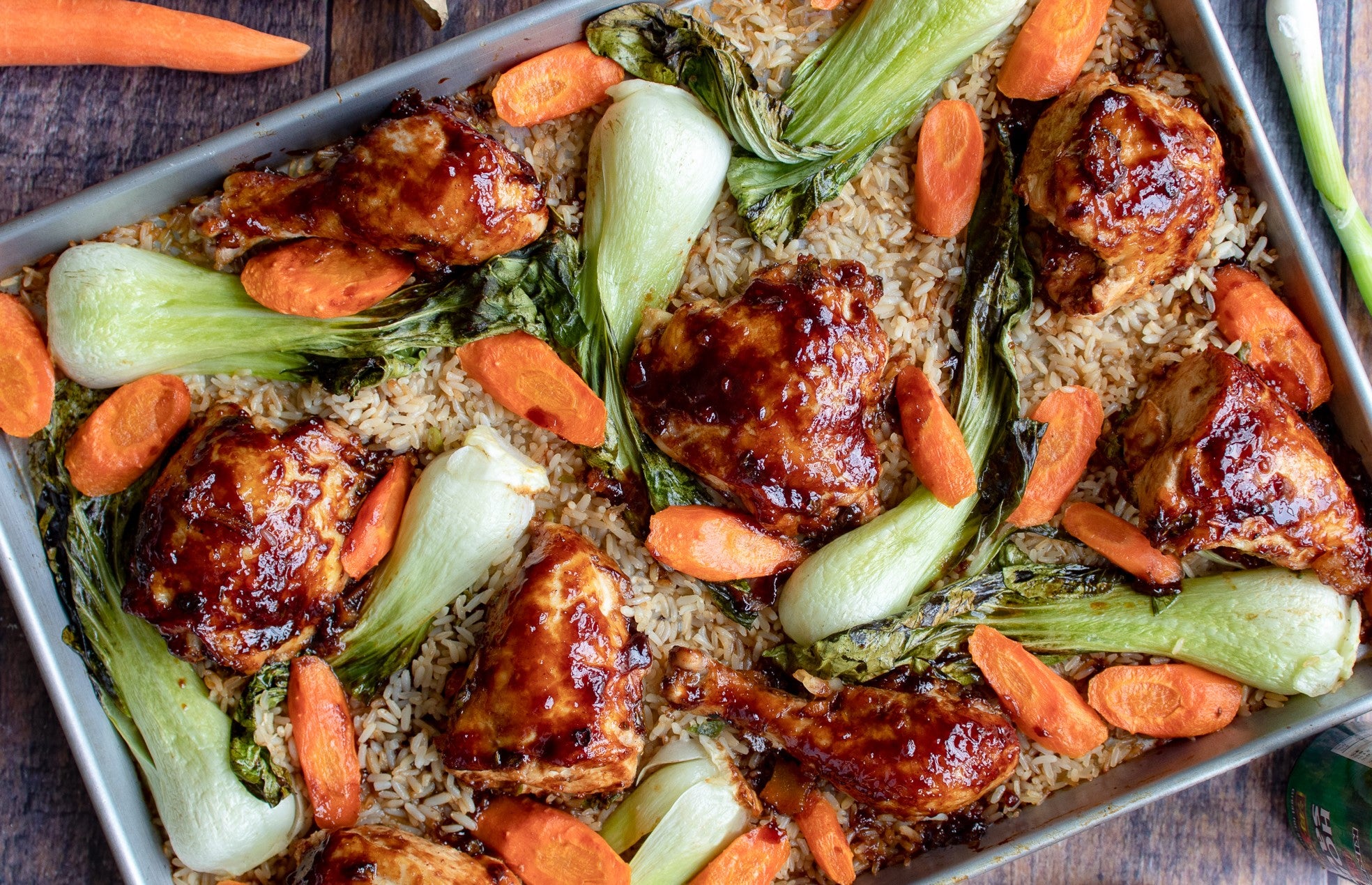 Baked Hoisin Pak Choy & Chicken