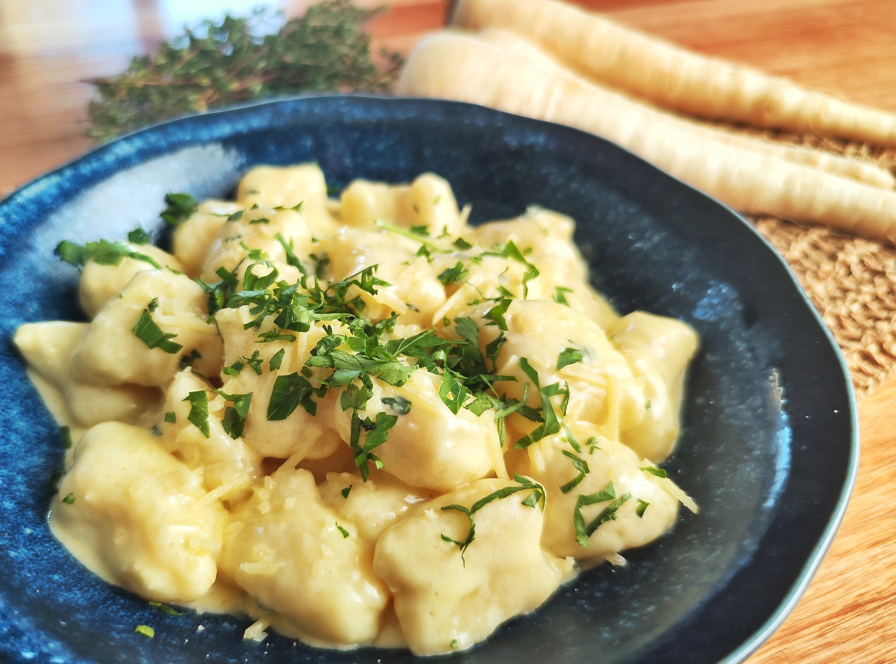 Parsnip Gnocchi with Parmesan Sauce