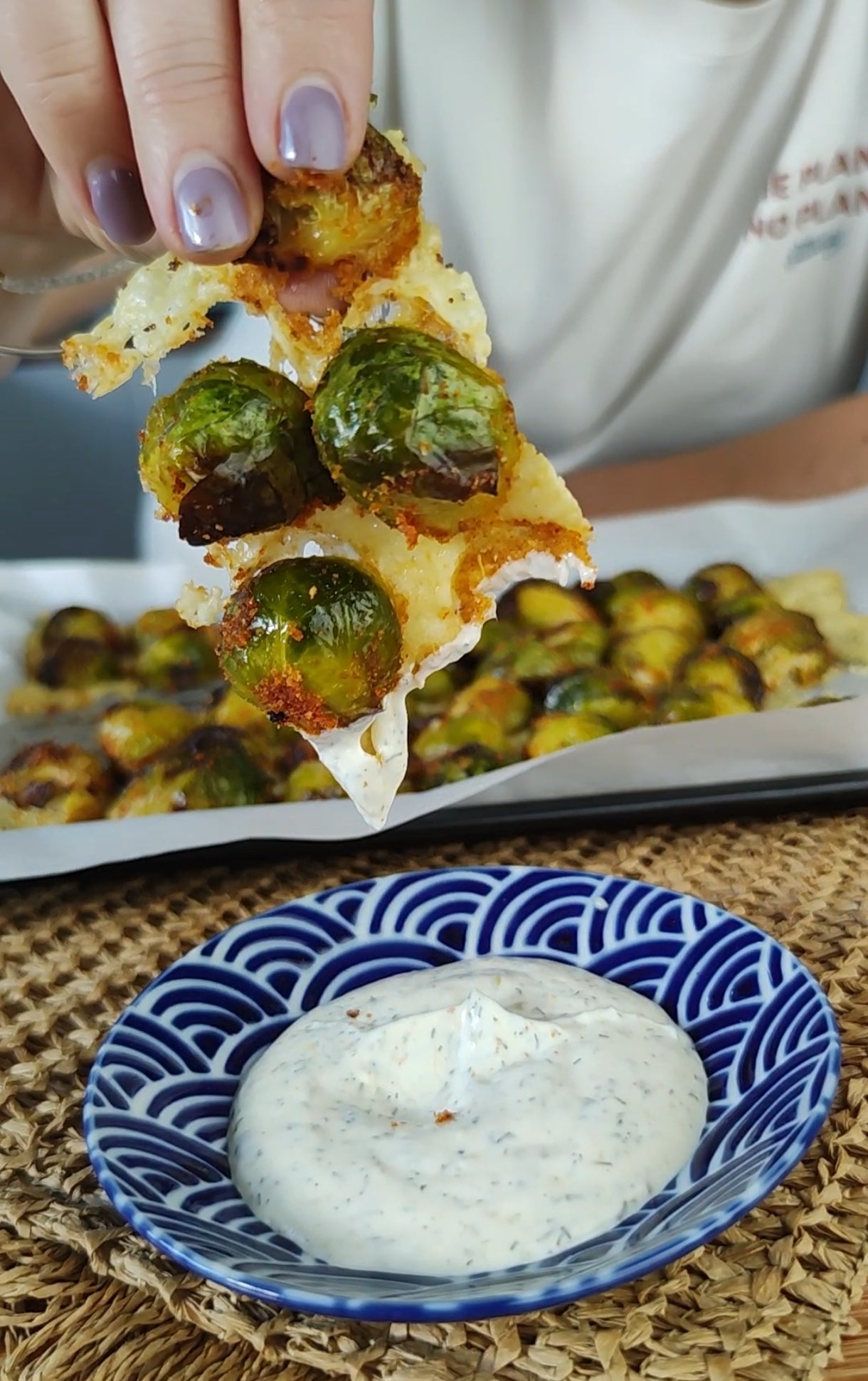 Parmesan-Crusted Brussels Sprouts