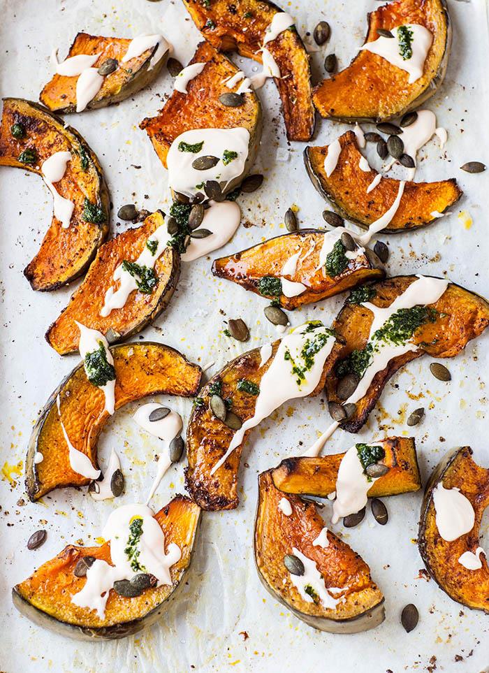 Roasted Pumpkin w/ Yoghurt Tahini Dressing