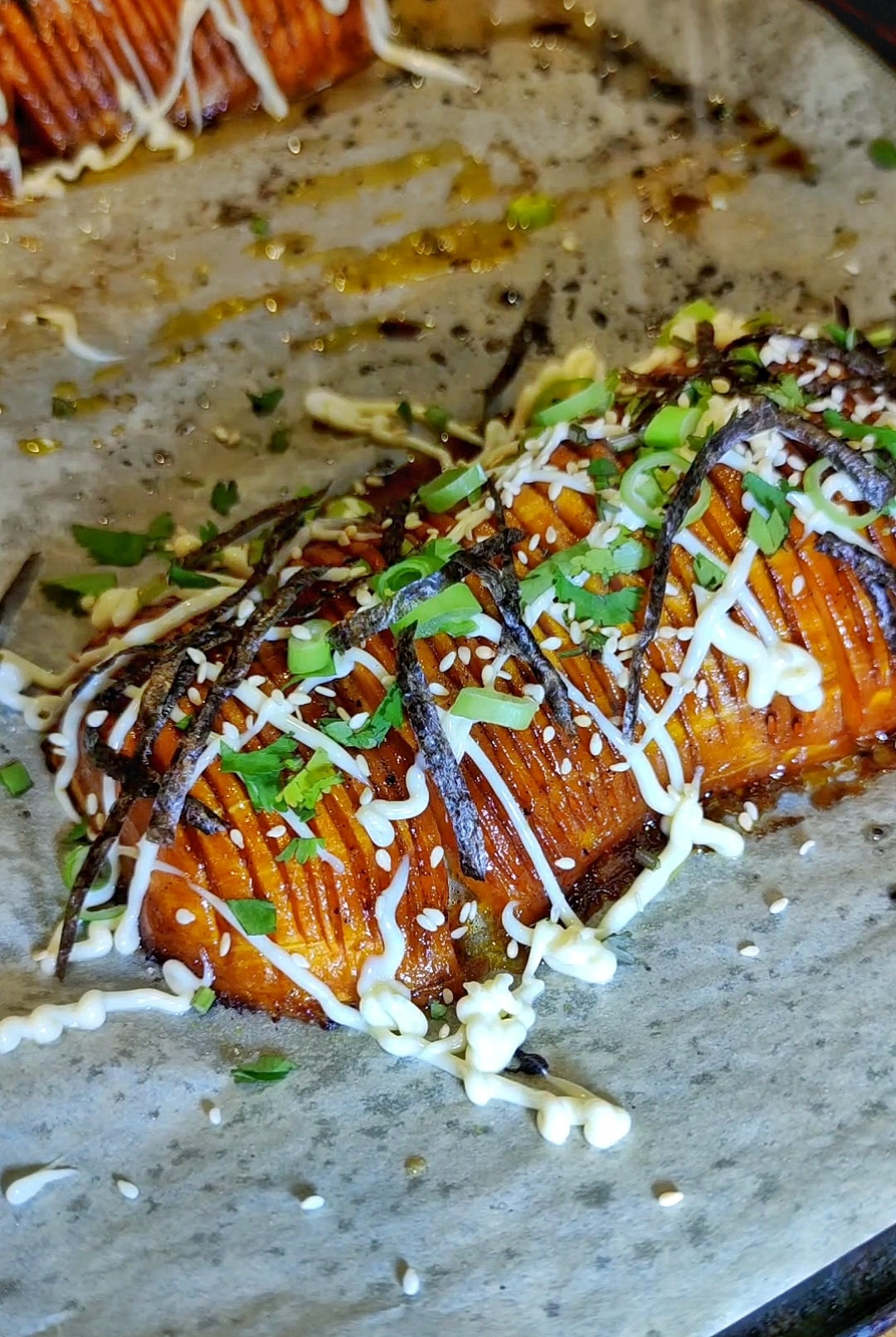 Asian Style Butternut Hasselback