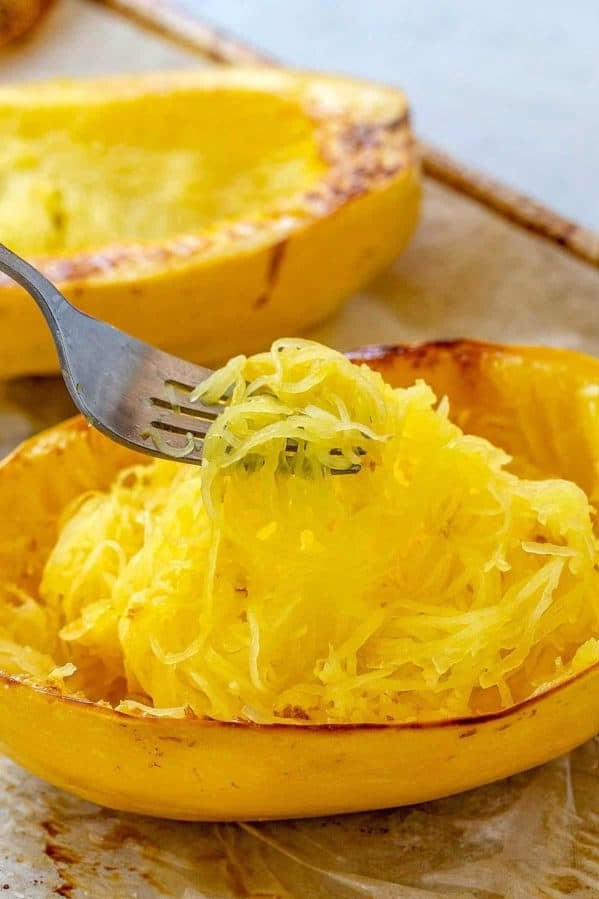 misfit garden baked spaghetti squash recipe pasta alternative