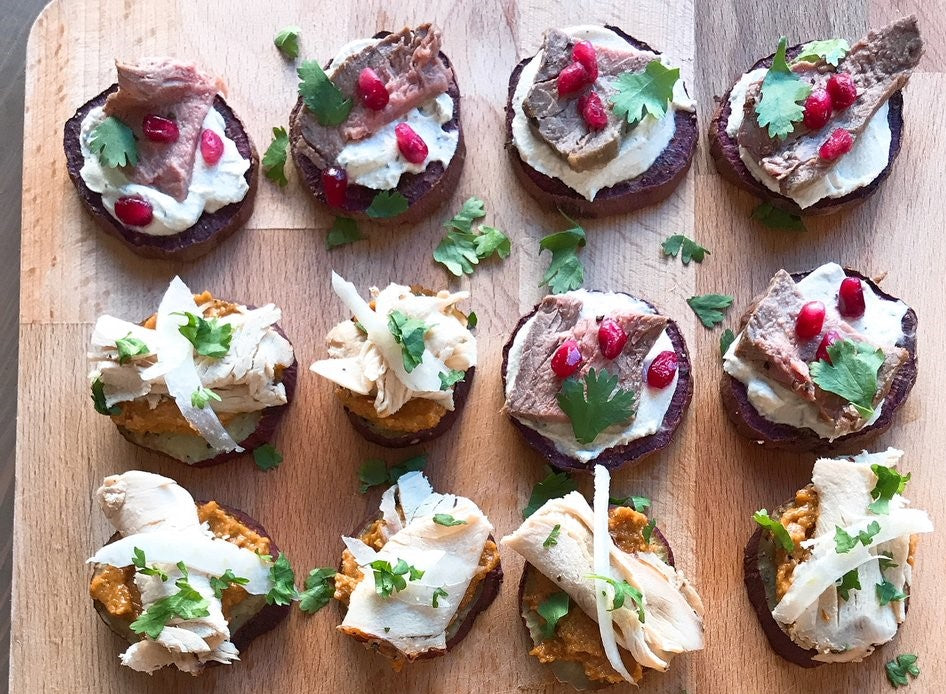 Purple Kumara 'Crostini'