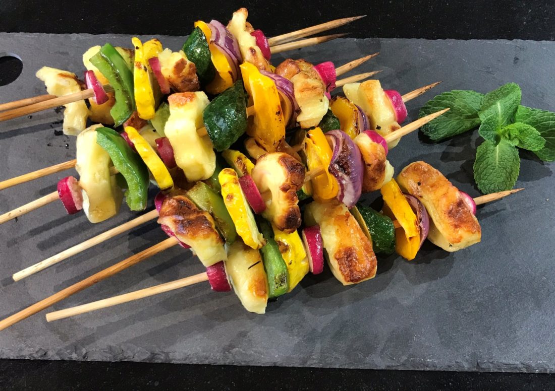 Courgette & Halloumi Skewers