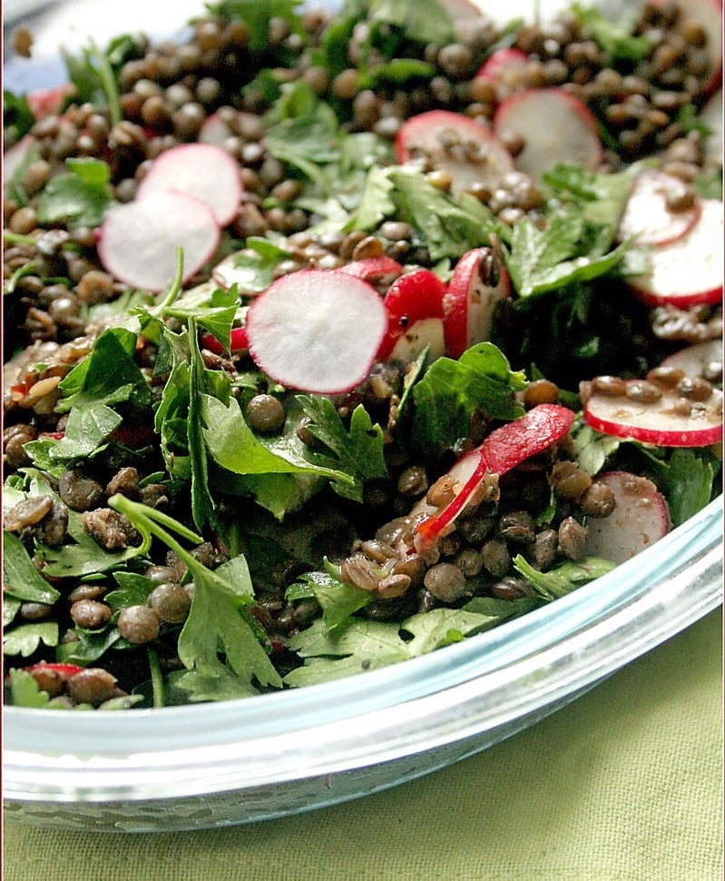 Lentil, Radish & Feta Salad