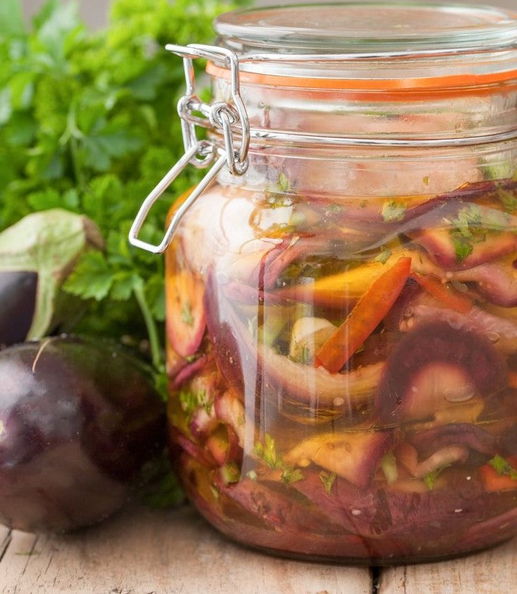 Italian Style Pickled Eggplant
