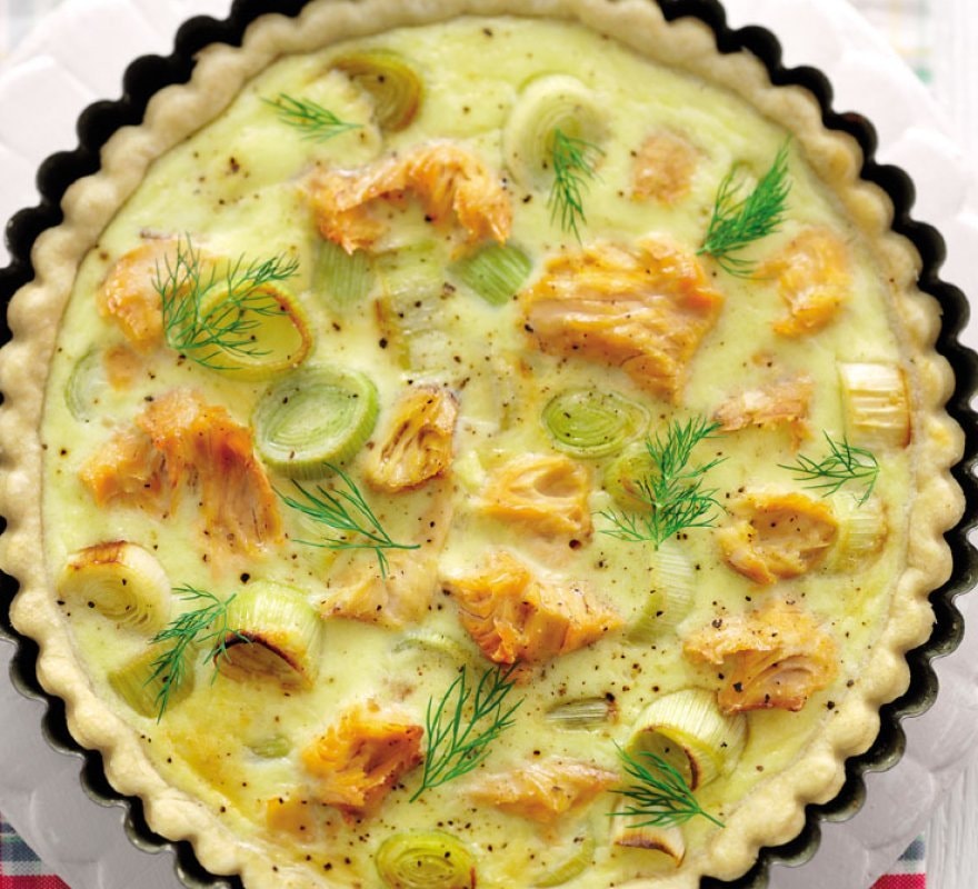 Smoked Salmon & Leek Tart