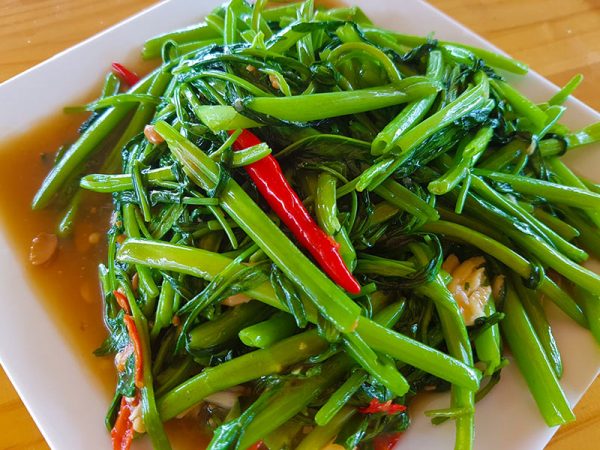 Stir-fried Water Spinach with Beef/ Chicken/ Tofu